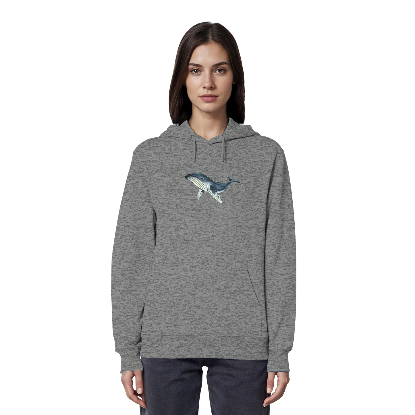 Tiefsee Ozean-Riese Buckelwal - Organic Hoodie