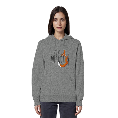 Stay Weird! Schräger Fuchs - Organic Hoodie