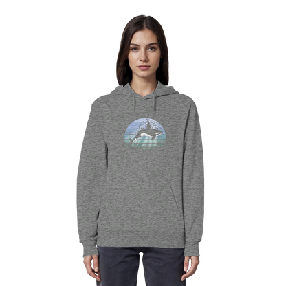 Retro Tiefsee Schwertwal Orca - Organic Hoodie