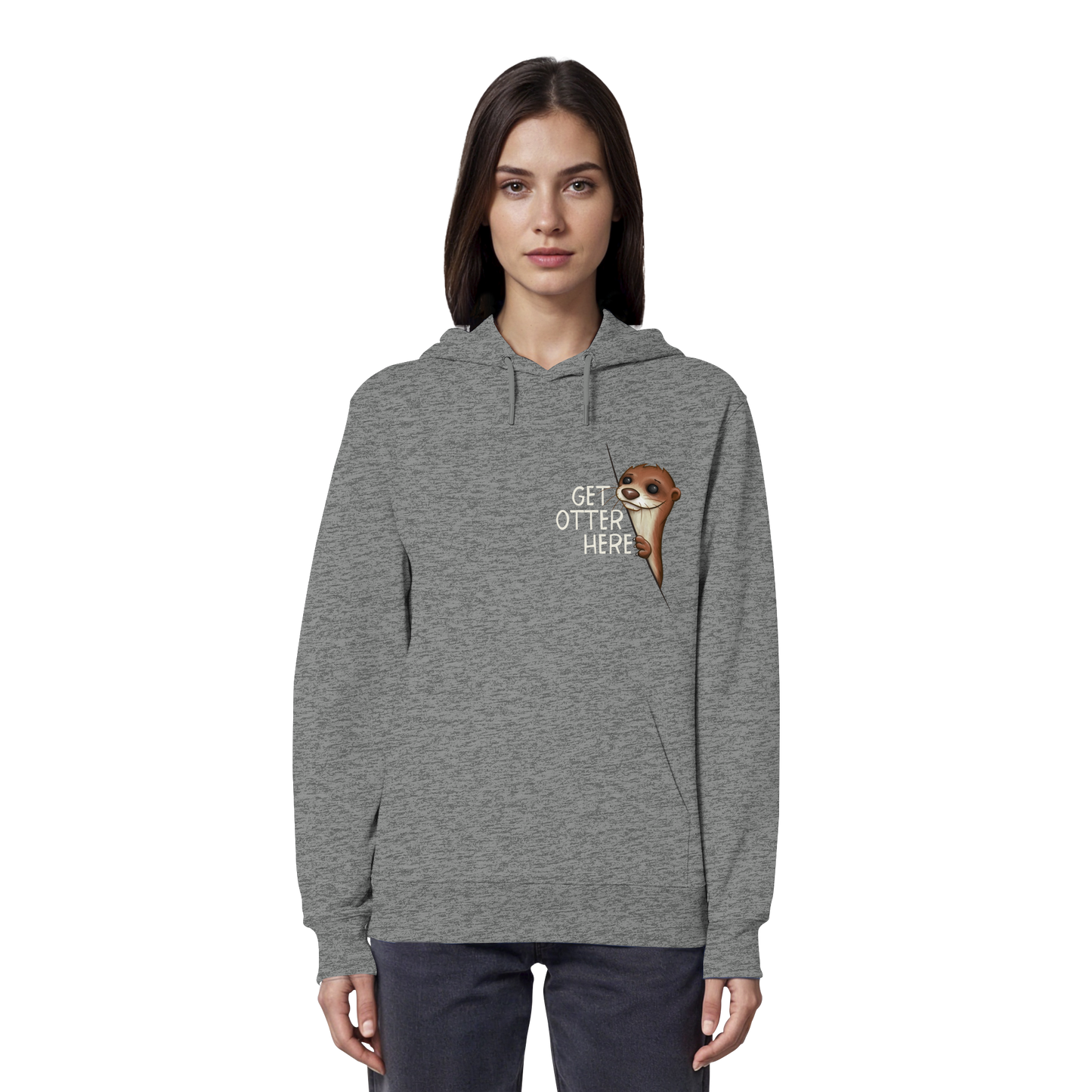 Get Otter Here | Lustiger Otter Kalauer - Organic Hoodie
