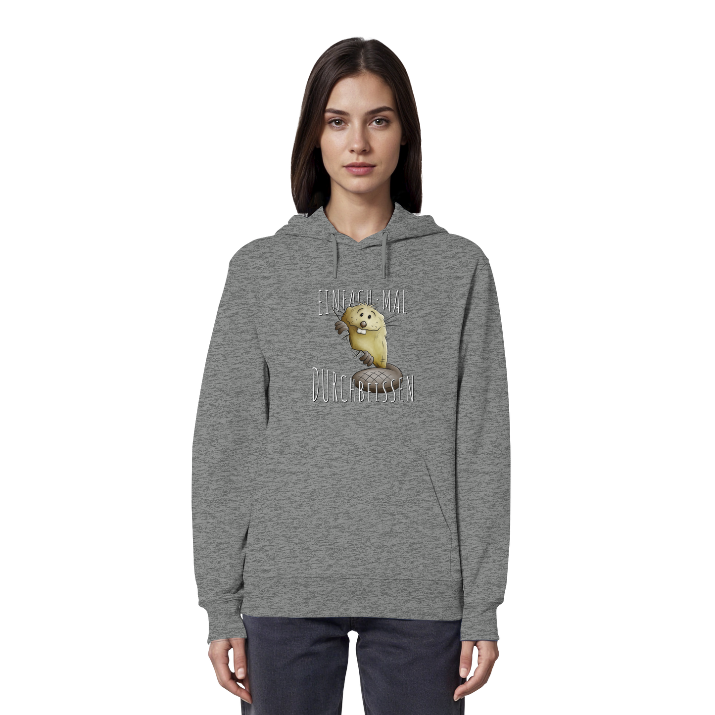 Einfach mal Durchbeissen Biber - Organic Hoodie