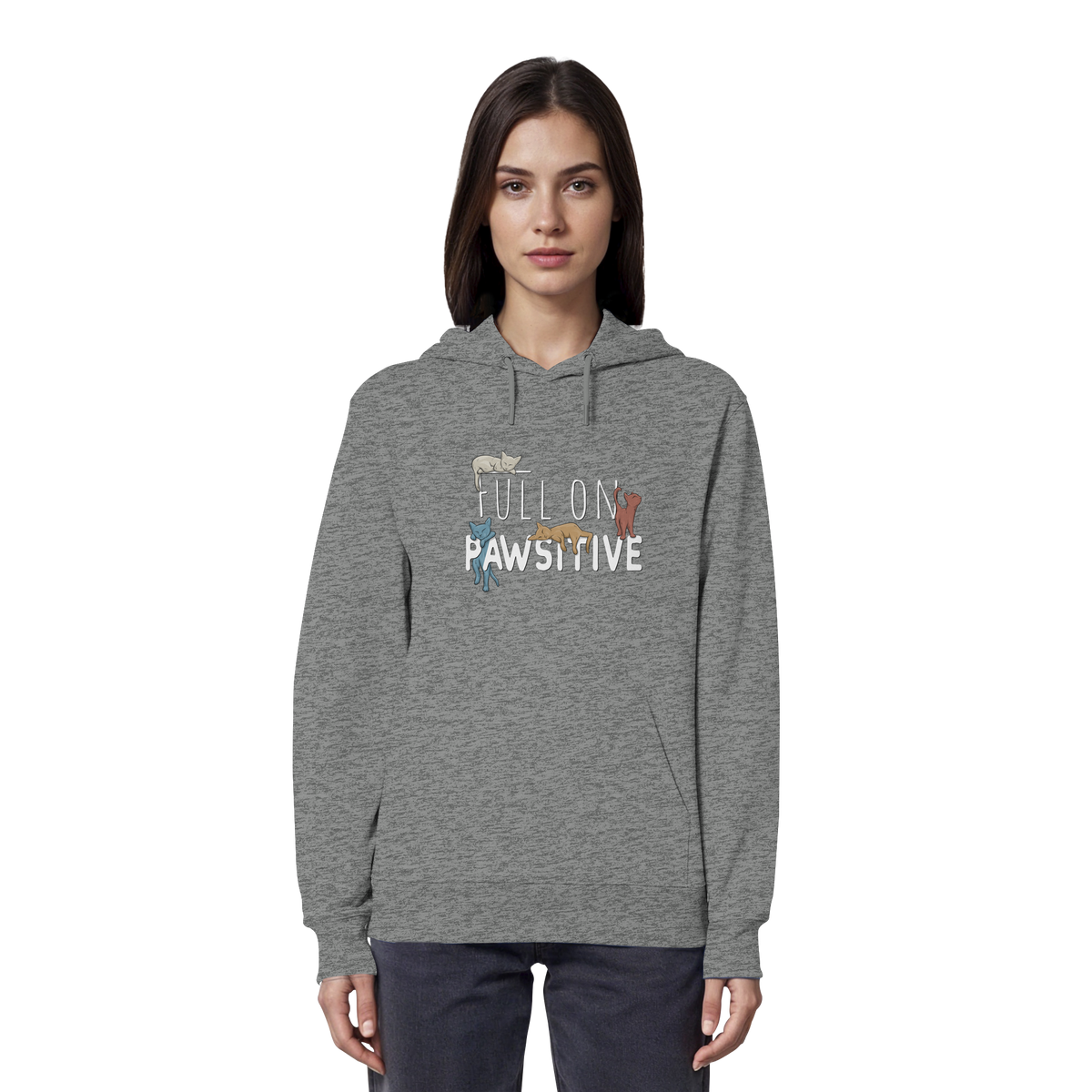 Full On Pawsitive! Gechillte Katzen - Organic Hoodie