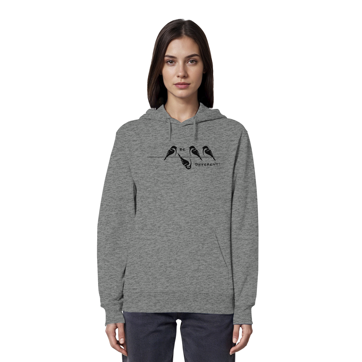Sei anders, kleiner Spatz - Organic Hoodie
