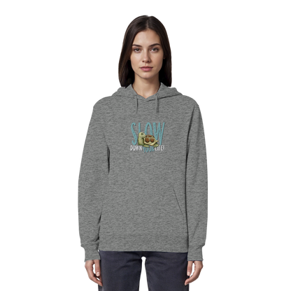 Slow Down Your Life Schildkröte - Organic Hoodie