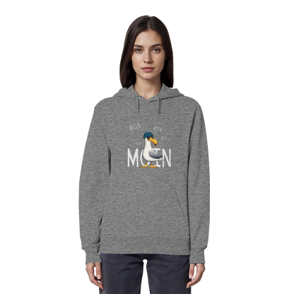 Moin Moin Lässige Hipster Möwe  - Organic Hoodie