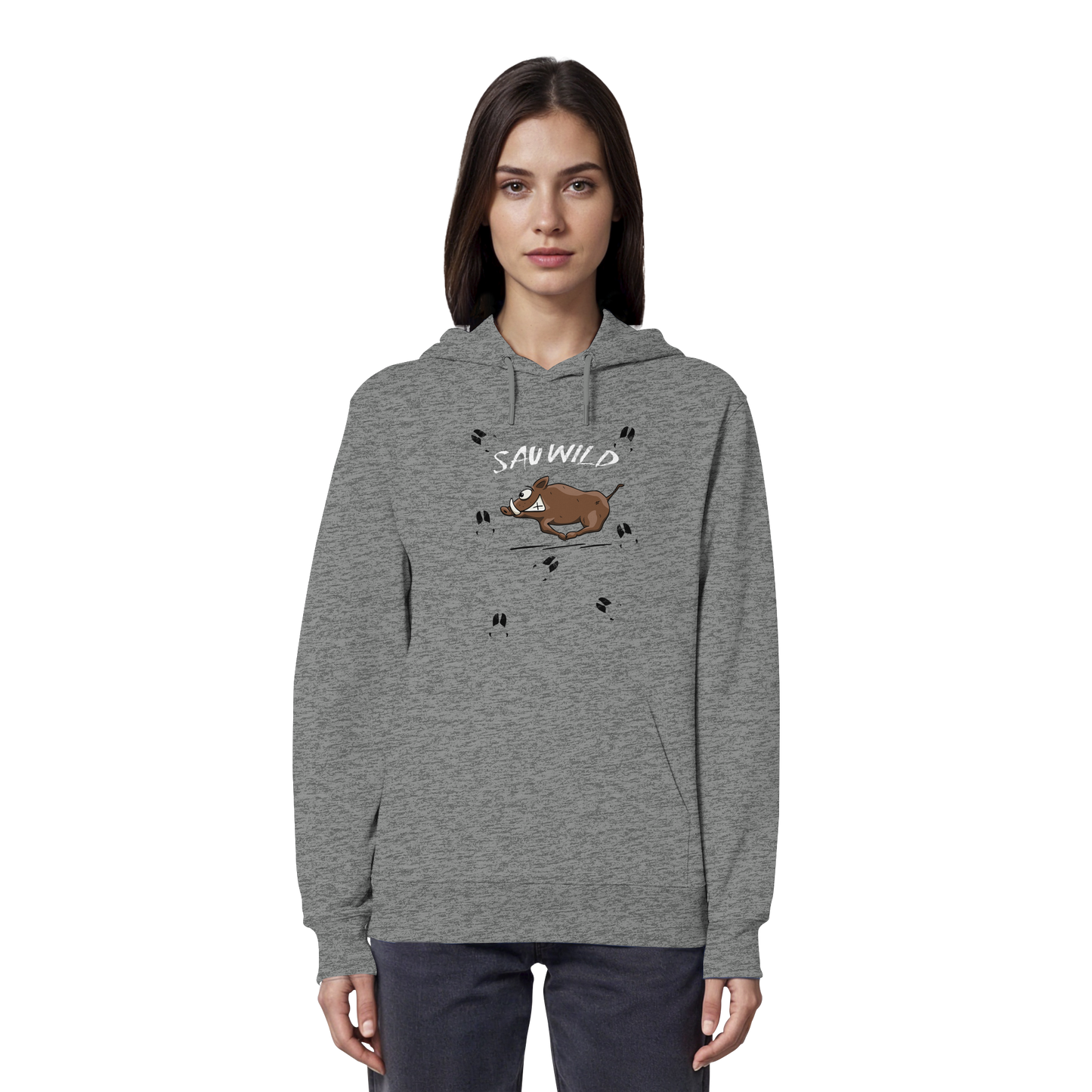 Sauwild wilde Sau | Wildschwein Keiler - Organic Hoodie