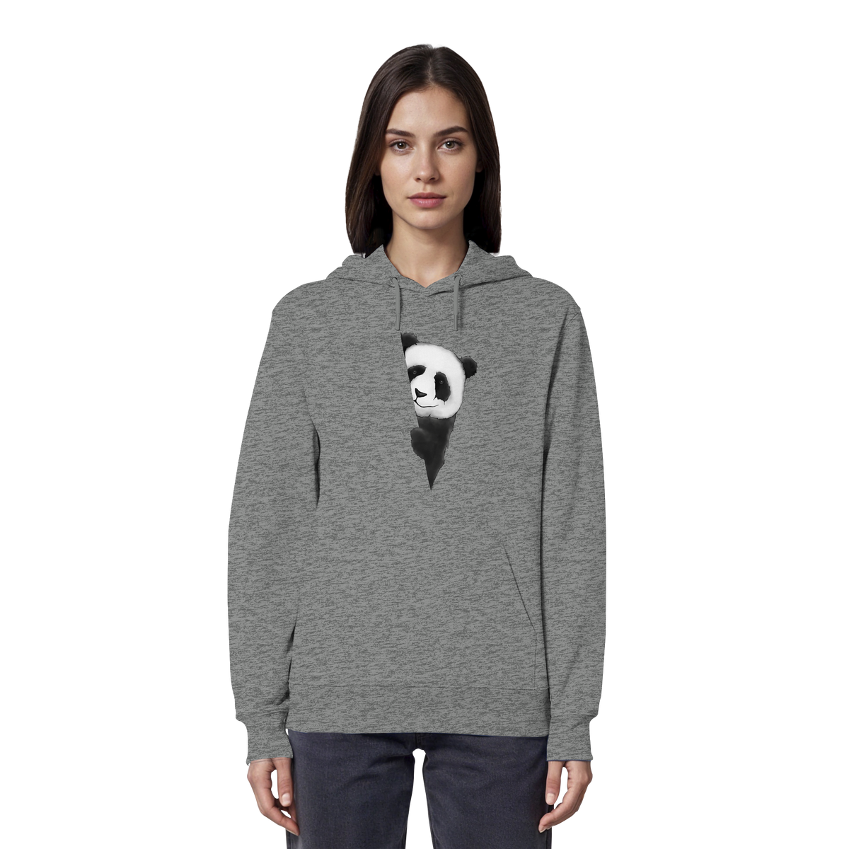 Panda Bär Illustration - Organic Hoodie