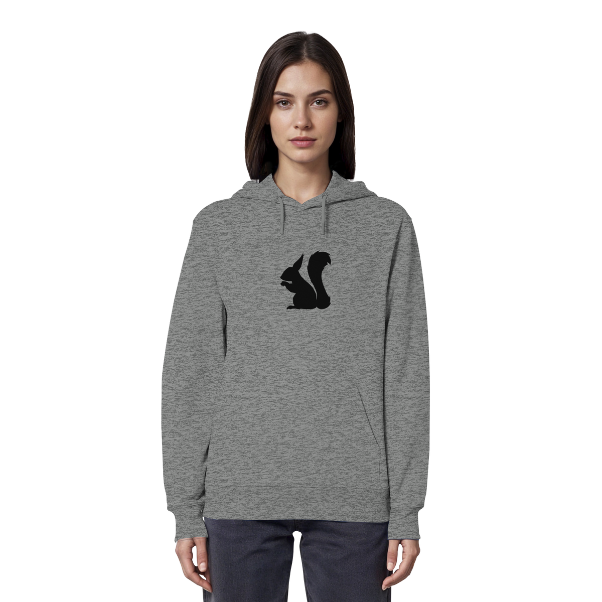Eichhörnchen Silhouette - Organic Hoodie