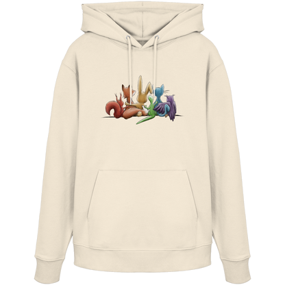 Regenbogen Tiere für Freundschaft, Toleranz und Vielfalt - Organic Hoodie