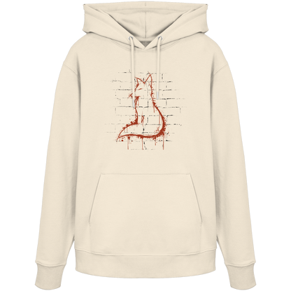 Street Art Fuchs Silhouette - Organic Hoodie