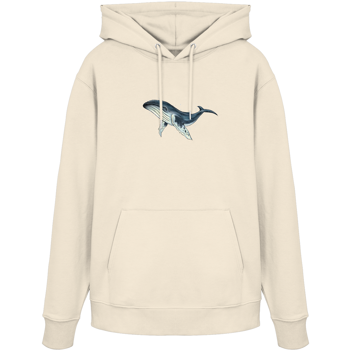 Tiefsee Ozean-Riese Buckelwal - Organic Hoodie