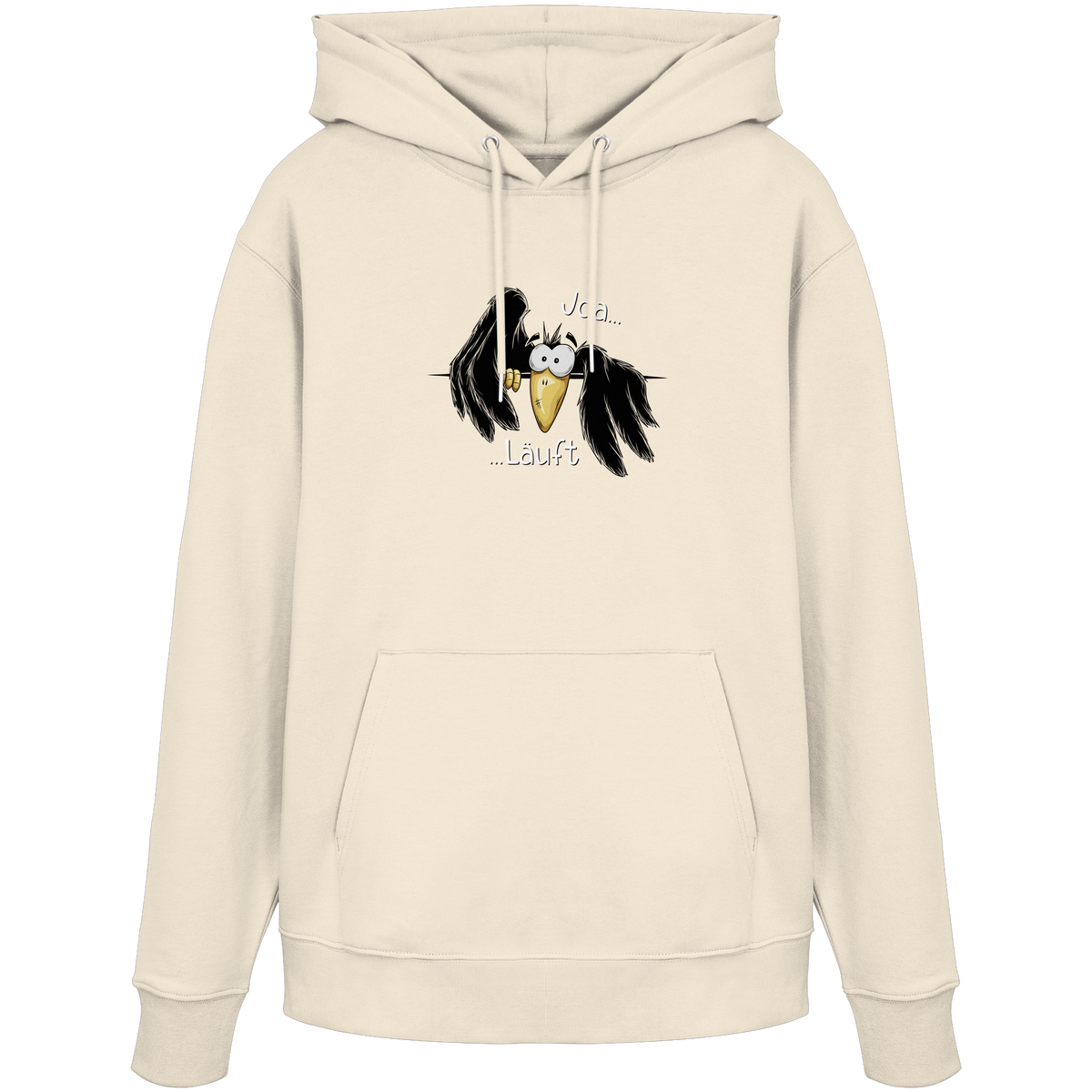 Joa Läuft Krähe gechillter Rabe - Organic Hoodie