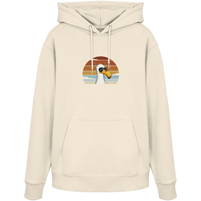 Cool lässige Retro Möwe - Organic Hoodie