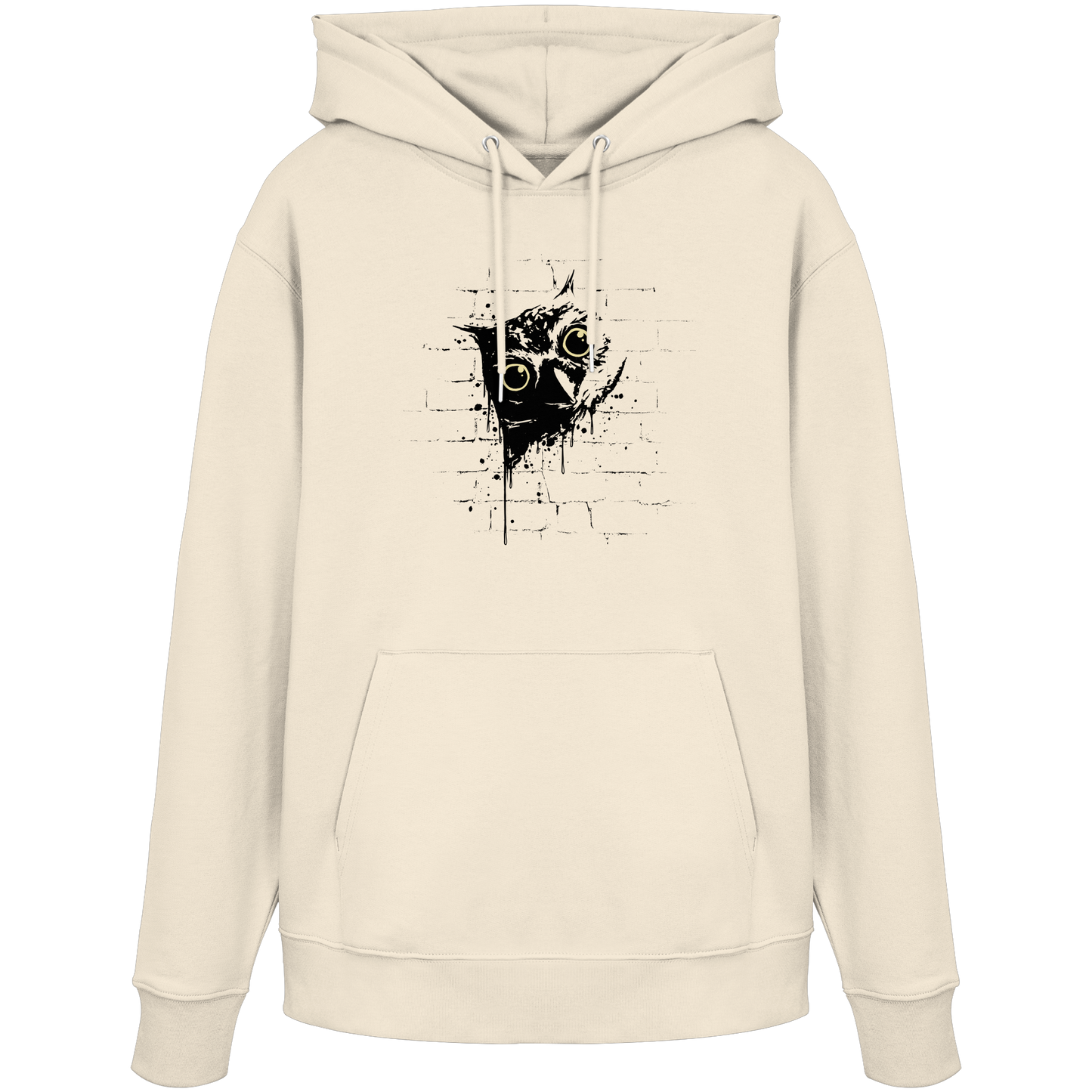 Lässige Street Art Eule - Organic Hoodie
