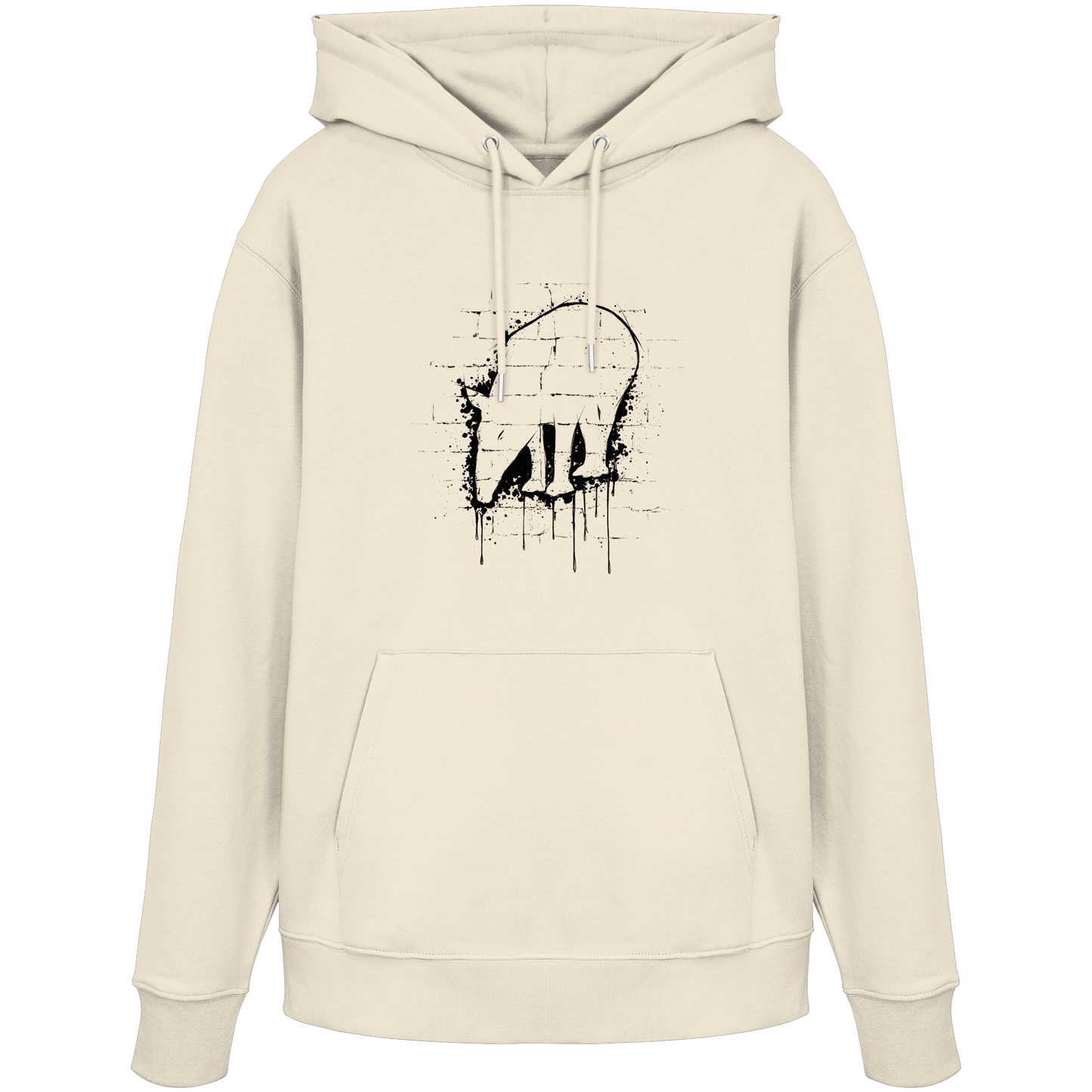 Urban Street Art Tapir Silhouette - Organic Hoodie