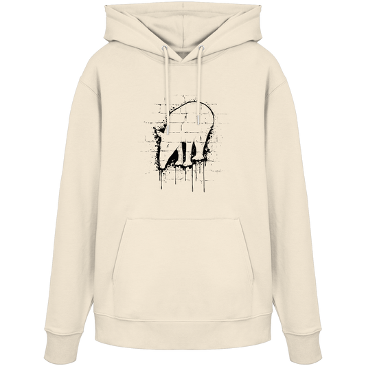 Urban Street Art Tapir Silhouette - Organic Hoodie