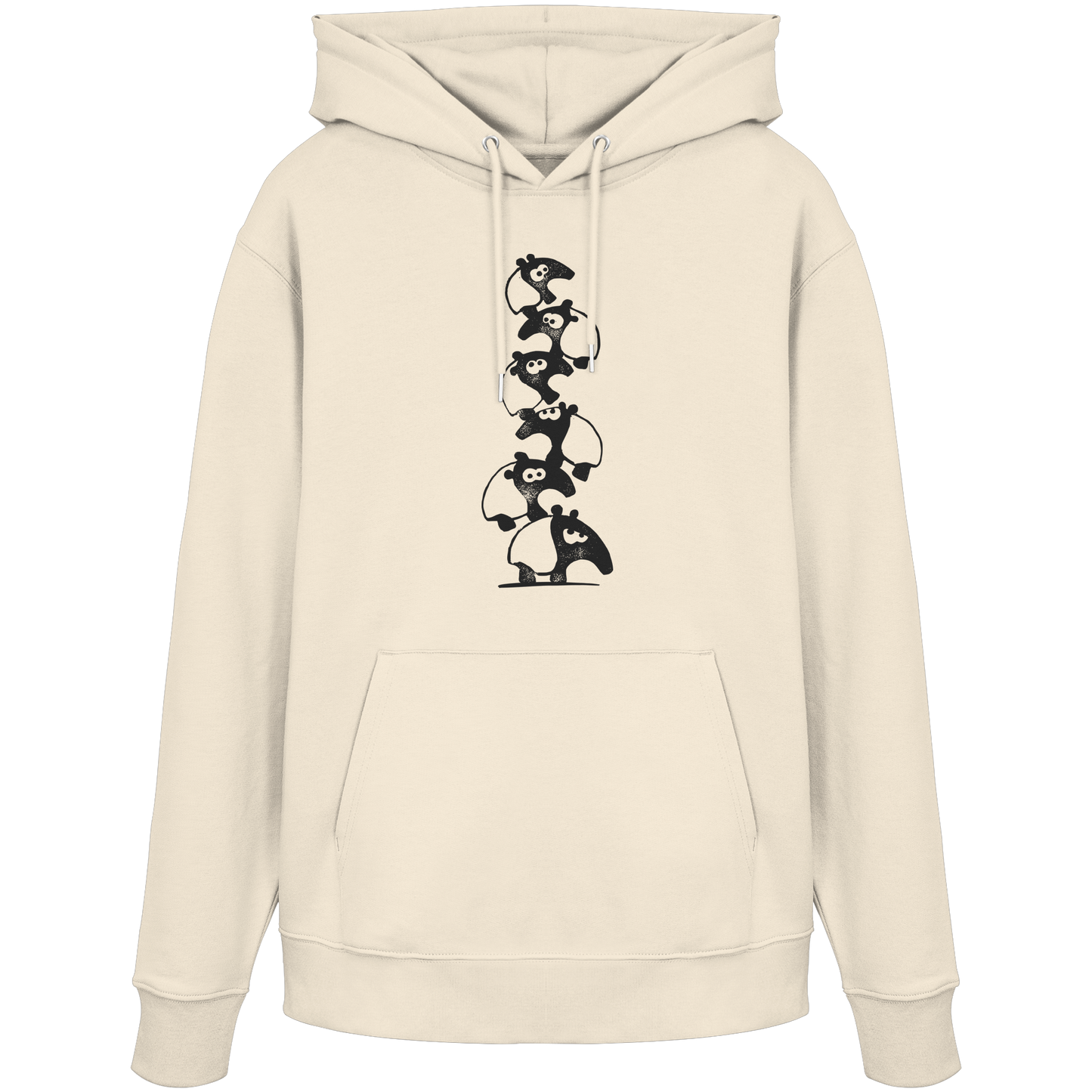 Lustiger Haufen aus Schabracken-Tapiren - Organic Hoodie