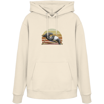 Lässiger Retro Sundown Tapir - Organic Hoodie