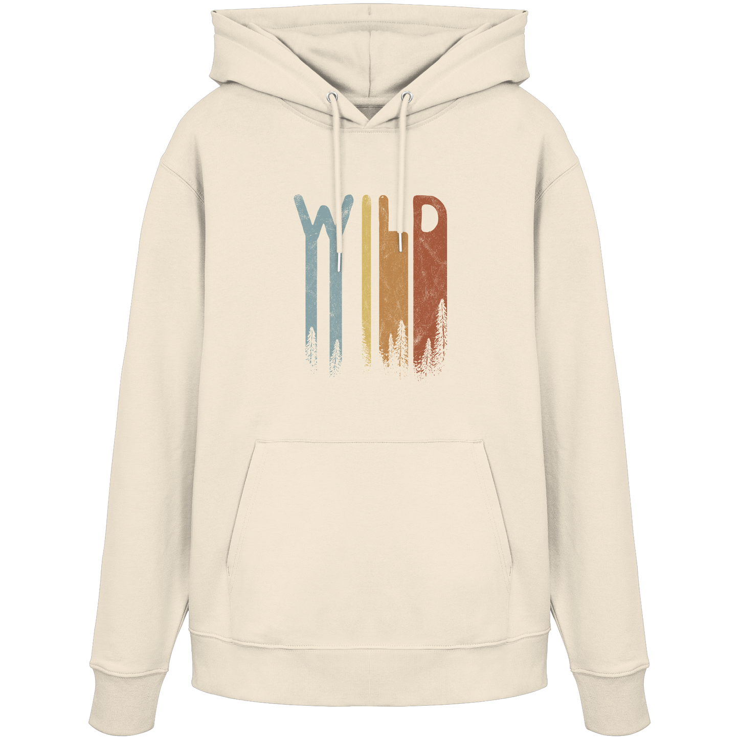 Wild Retro Schriftzug - Organic Hoodie