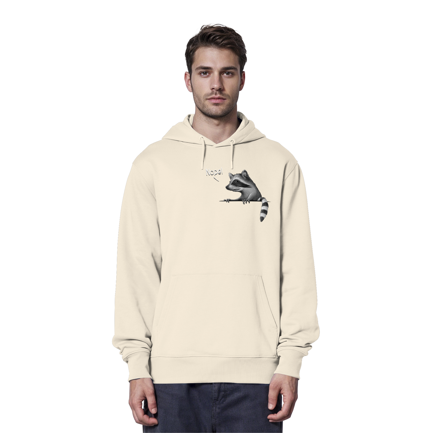 Nope! Frecher verwegener Waschbär - Organic Hoodie