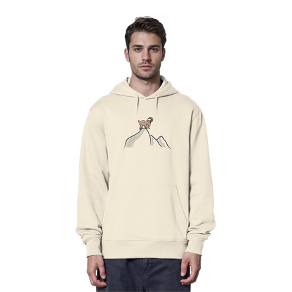 Ziegenbock in den Bergen - Organic Hoodie