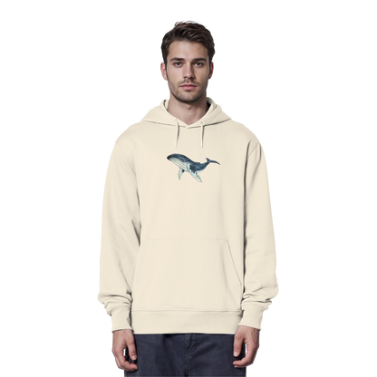 Tiefsee Ozean-Riese Buckelwal - Organic Hoodie