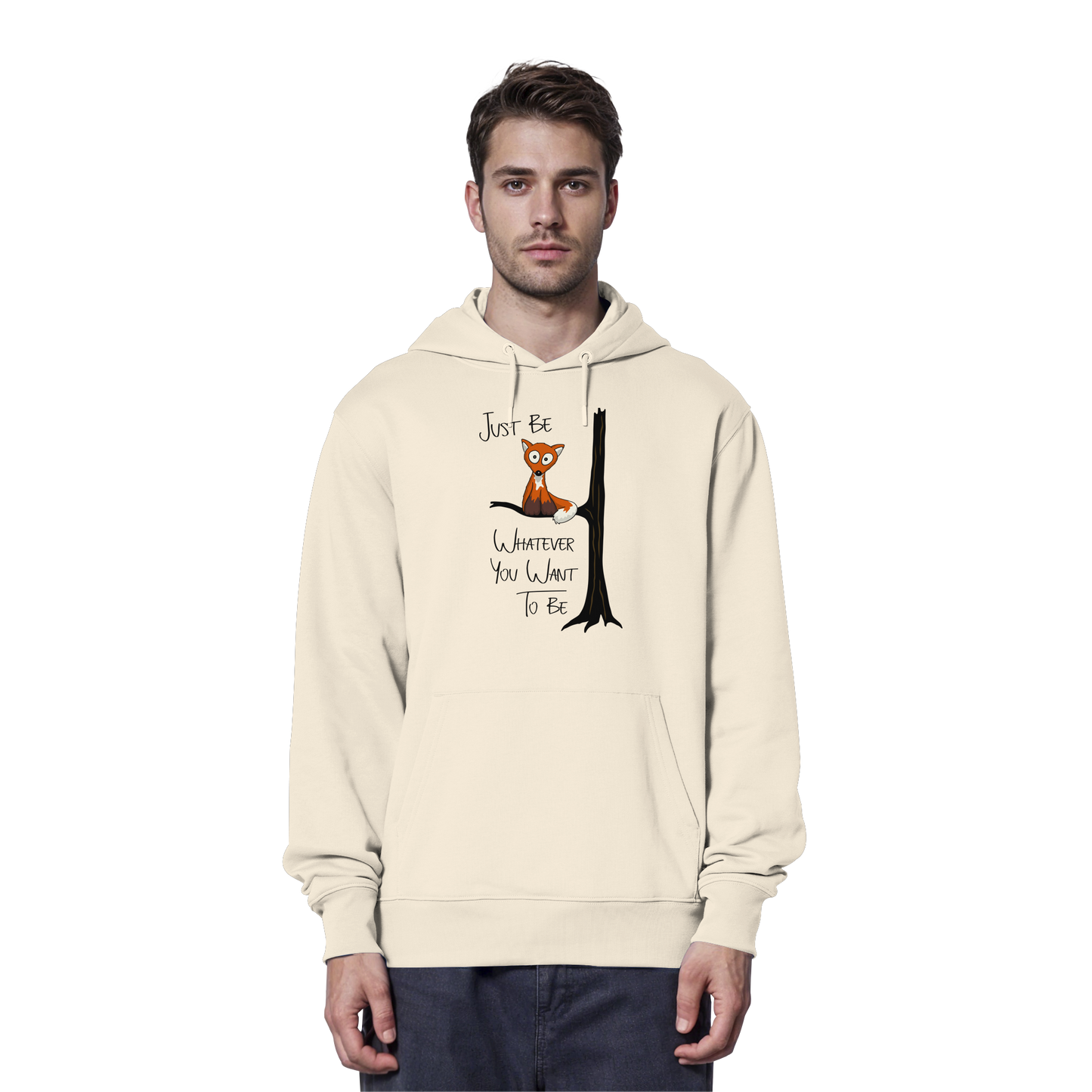 Just Be Whatever | Fuchs wie Eule - Organic Hoodie
