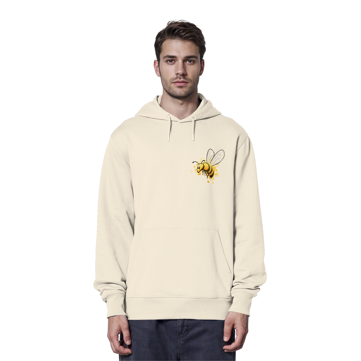 Lässige kleine Honig-Biene - Organic Hoodie