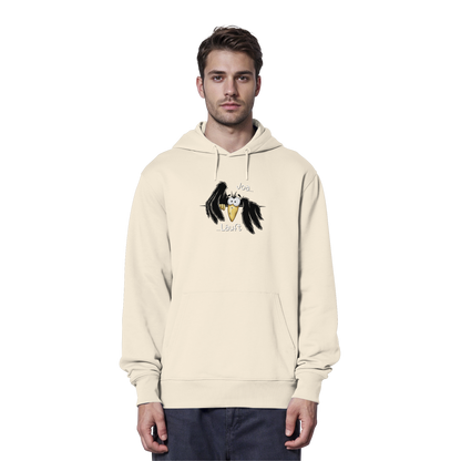 Joa Läuft Krähe gechillter Rabe - Organic Hoodie