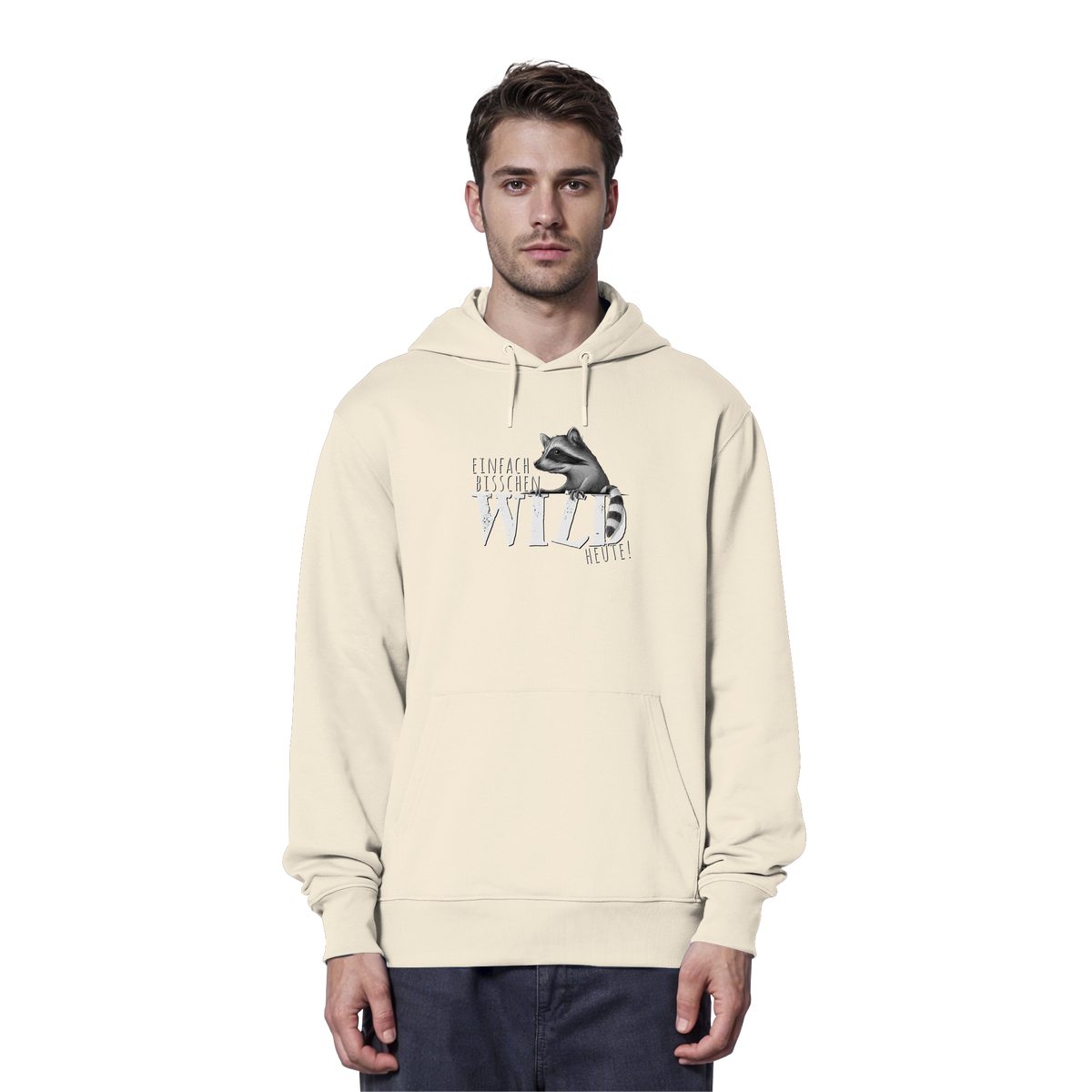 Bisschen wild heute! Waschbär - Organic Hoodie