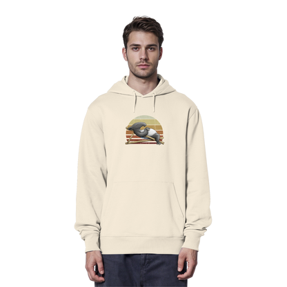 Lässiger Retro Sundown Tapir - Organic Hoodie