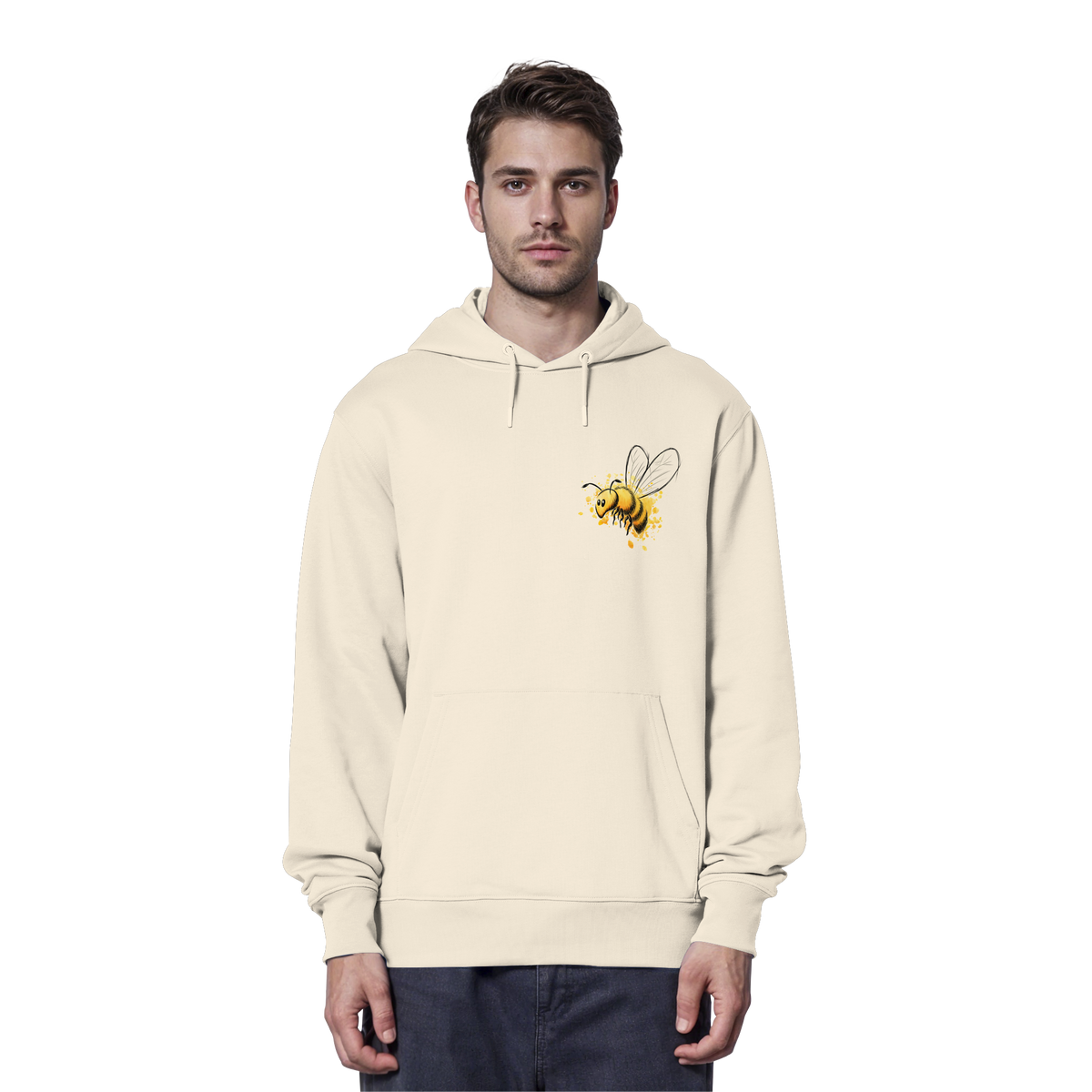 Lässige kleine Honig-Biene - Organic Hoodie