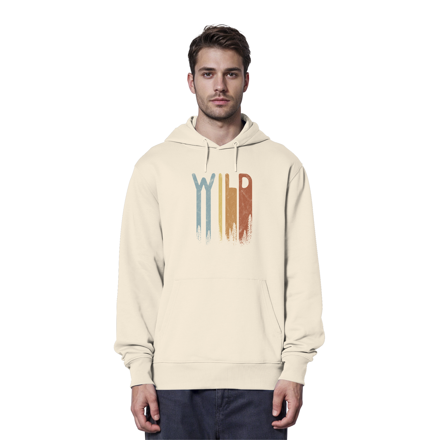 Wild Retro Schriftzug - Organic Hoodie