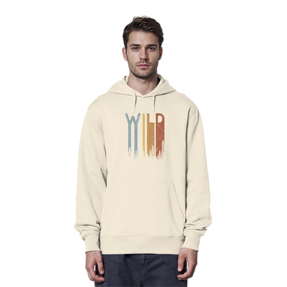 Wild Retro Schriftzug - Organic Hoodie