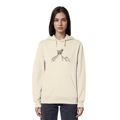 Ziegenbock in den Bergen - Organic Hoodie