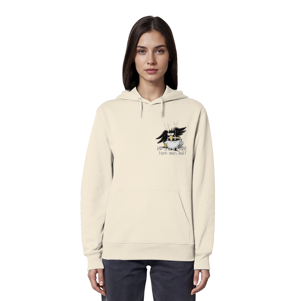 Der frühe Vogel kann mich mal | Kaffee Rabe - Organic Hoodie
