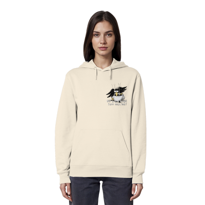 Der frühe Vogel kann mich mal | Kaffee Rabe - Organic Hoodie