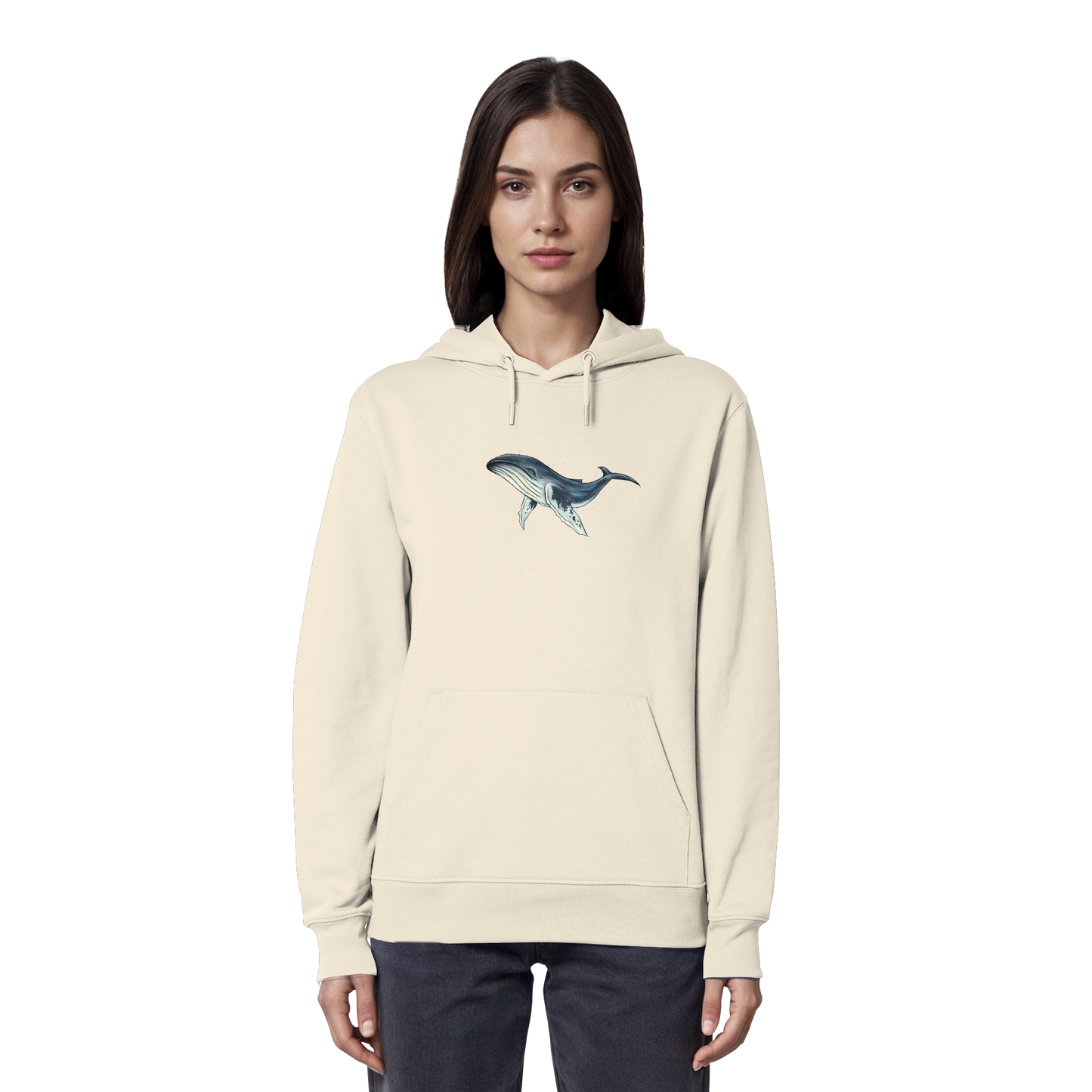 Tiefsee Ozean-Riese Buckelwal - Organic Hoodie
