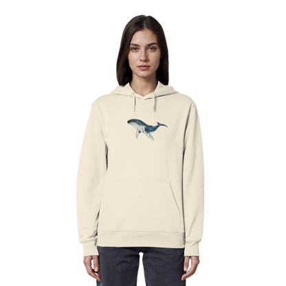 Tiefsee Ozean-Riese Buckelwal - Organic Hoodie