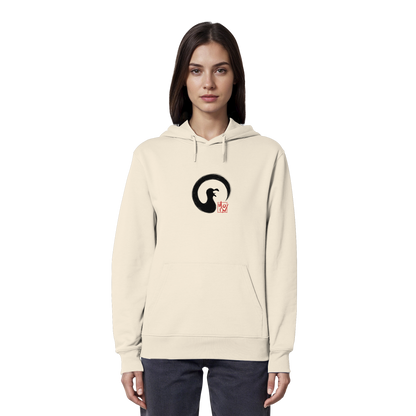 Moin kreischende japanische Enso Möwe - Organic Hoodie