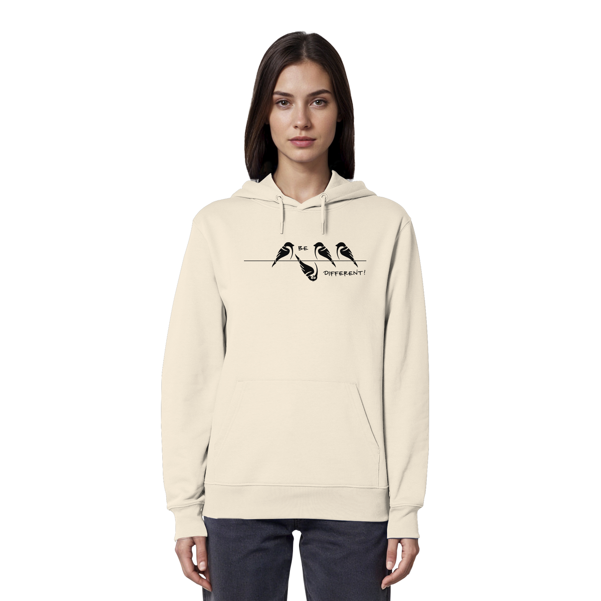 Sei anders, kleiner Spatz - Organic Hoodie