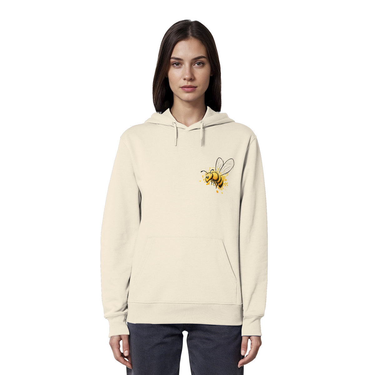 Lässige kleine Honig-Biene - Organic Hoodie