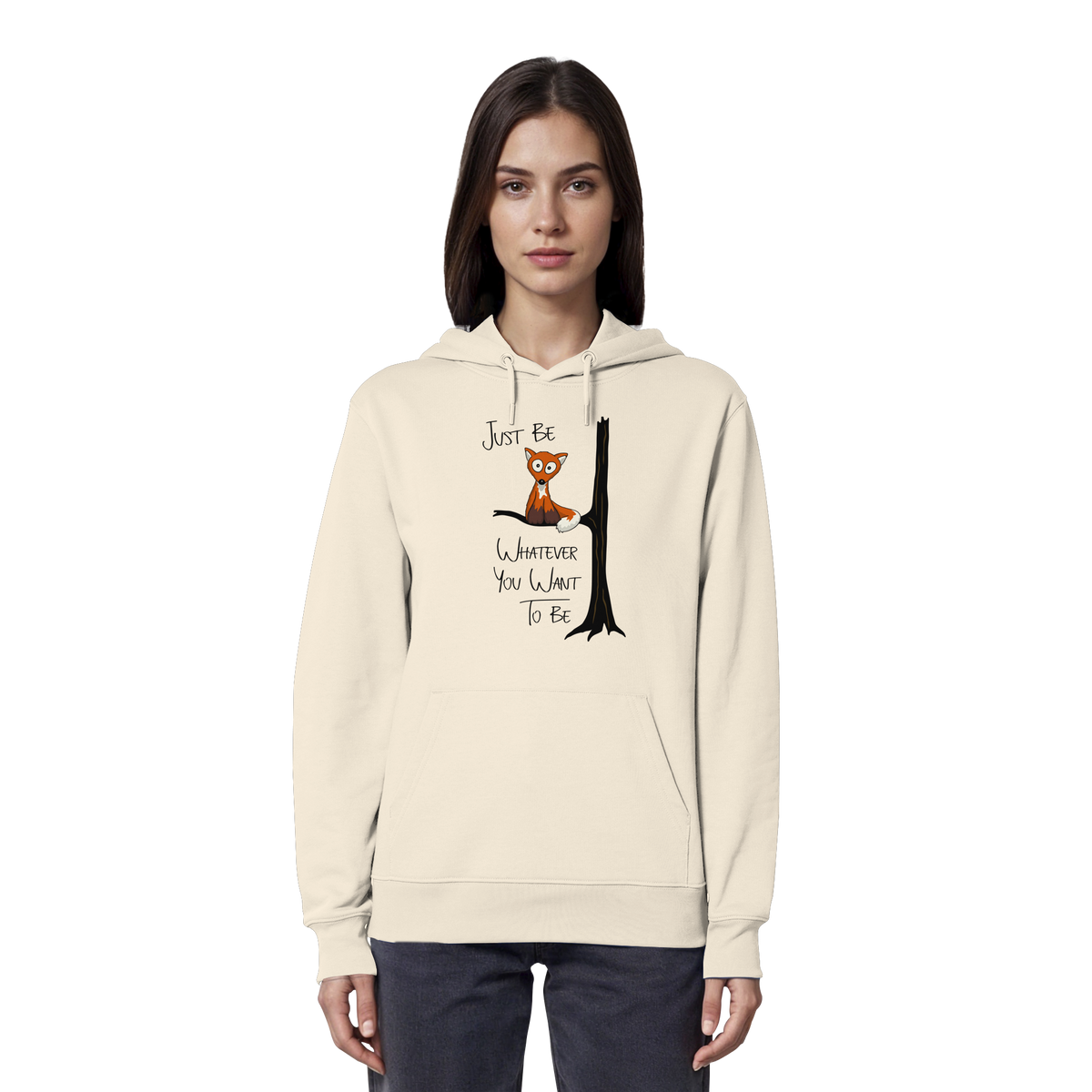 Just Be Whatever | Fuchs wie Eule - Organic Hoodie