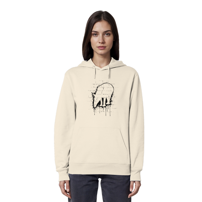Urban Street Art Tapir Silhouette - Organic Hoodie