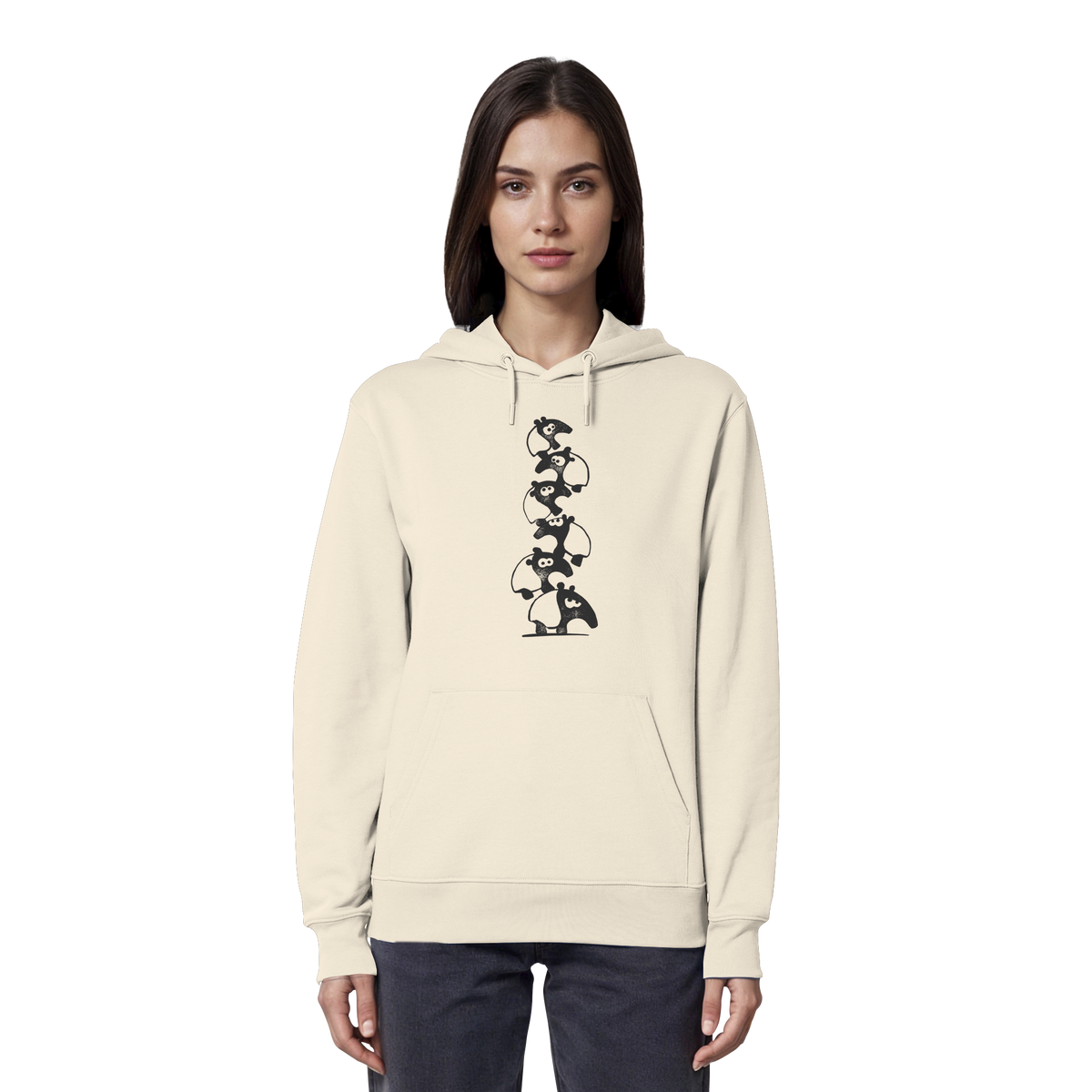 Lustiger Haufen aus Schabracken-Tapiren - Organic Hoodie
