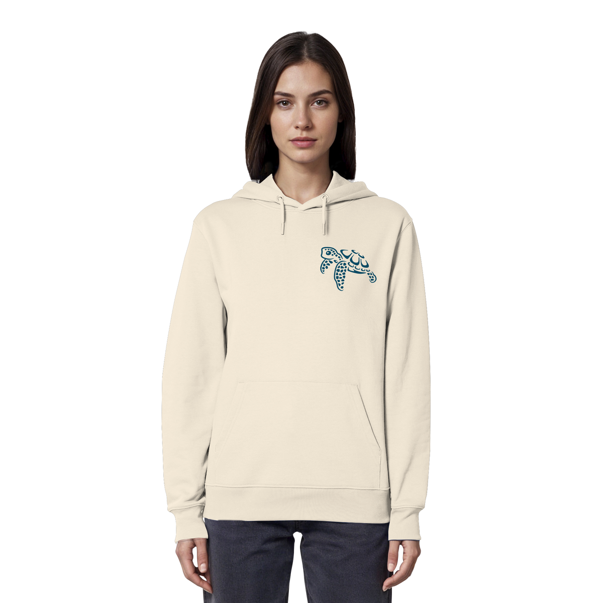 Lässig lustige Wasserschildkröte - Organic Hoodie