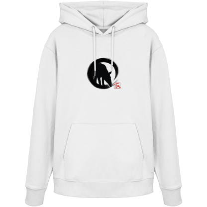 Zen Tapir im japanischen Enso Kreis - Organic Hoodie