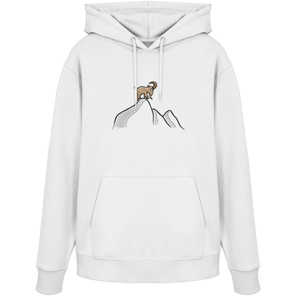 Ziegenbock in den Bergen - Organic Hoodie