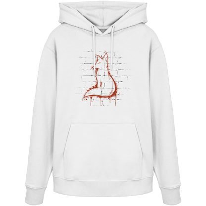 Street Art Fuchs Silhouette - Organic Hoodie