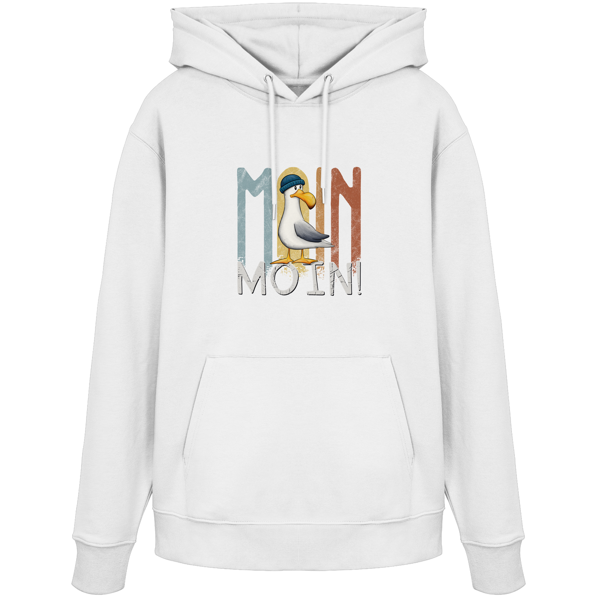 Moin Moin norddeutsche Möwe - Organic Hoodie